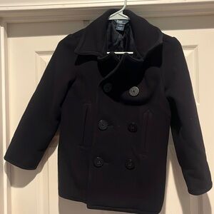Polo Ralph Lauren boys’ peacoat in navy. Size 8